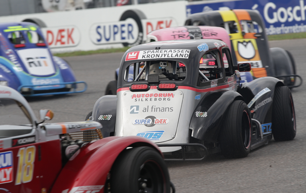 Kevin kæmpede sig op gennem feltet i første løb
(Foto: Motorsporten.dk)